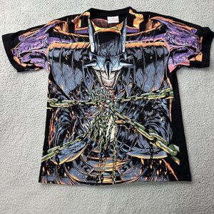 Batman Shirt Adult Extra Large Black Who Laughs Mega AOP DC Comic Images Robin